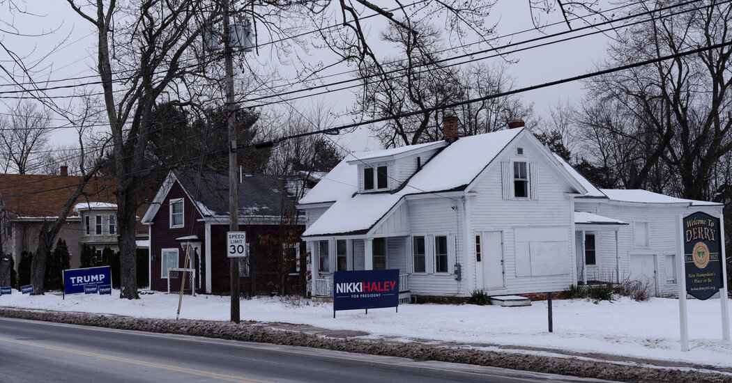 New Hampshire Street Signs Tell the Story of the Republican Primary