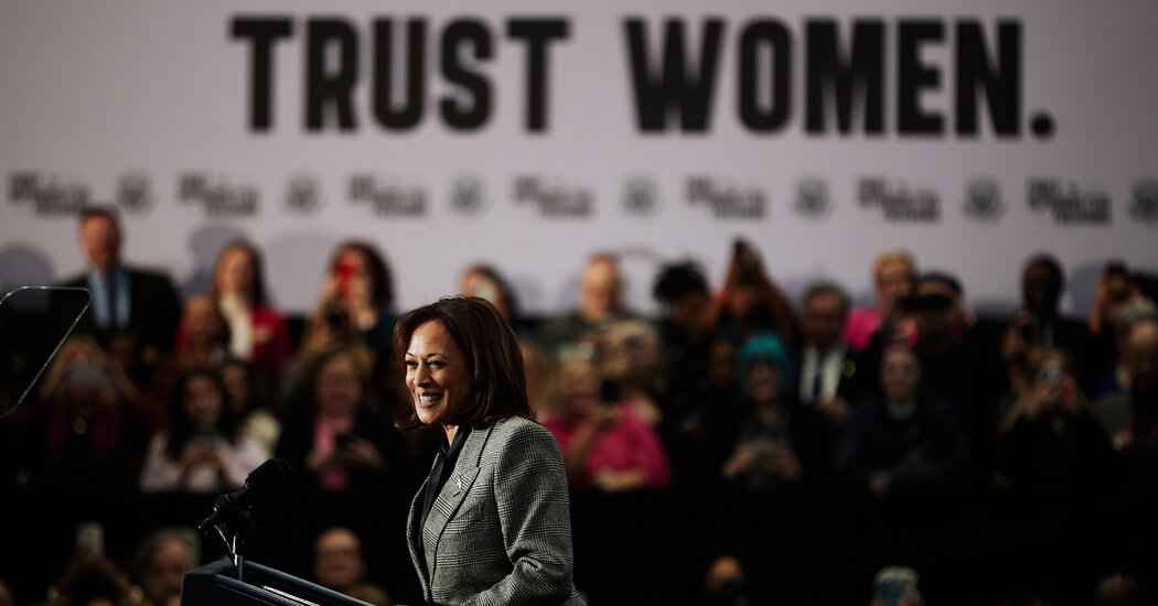 Biden and Harris Target Abortion Laws, and Trump, on Roe’s 51st Anniversary