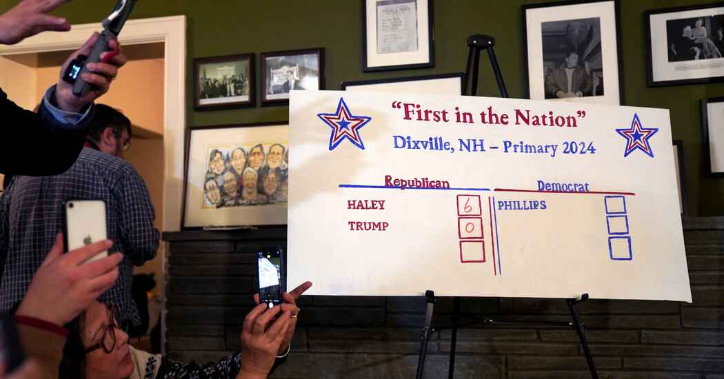 Dixville Notch, N.H., Has Its Say: All 6 Votes for Nikki Haley